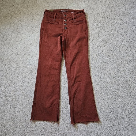 Ariat High Rise Jazmine Kick Flare Jean 26x27 - Picture 1 of 9